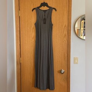 Rag & Bone NWT grey stripe midi length tank dress sz XS